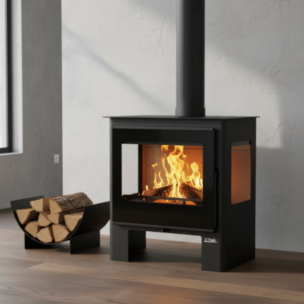 Salamandra a lenha 3 vidros Shiva - 10 Kw